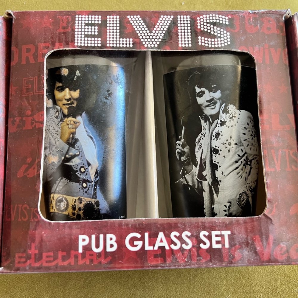 Elvis Pub Glass Set - 2 -16oz